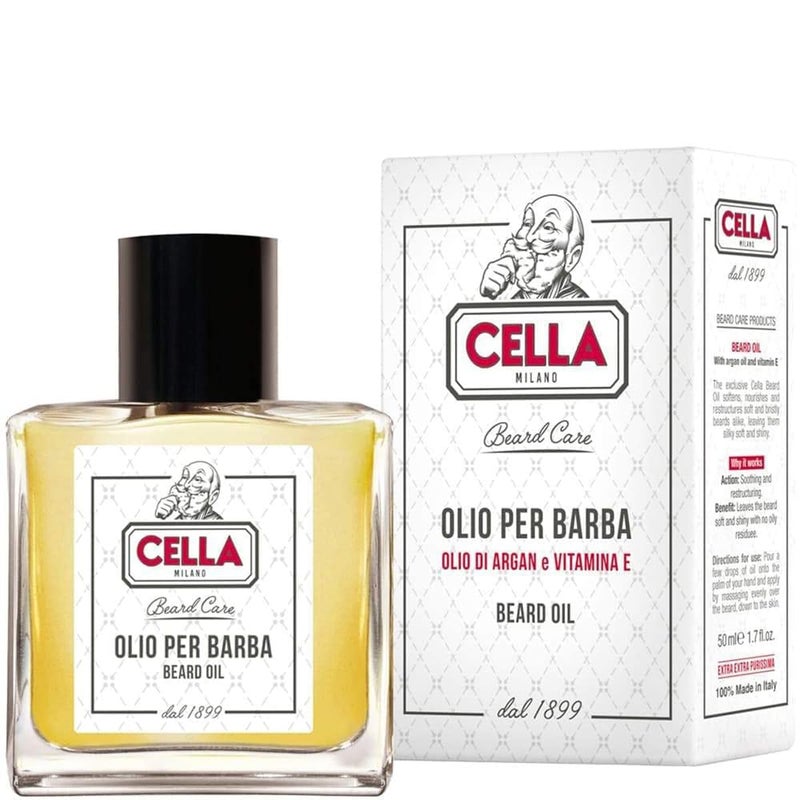 Cella Milano Beard Oil, 50 ml., Made in Italy, Shines, Conditions and Tames your Beard and Mustache. - Image 1